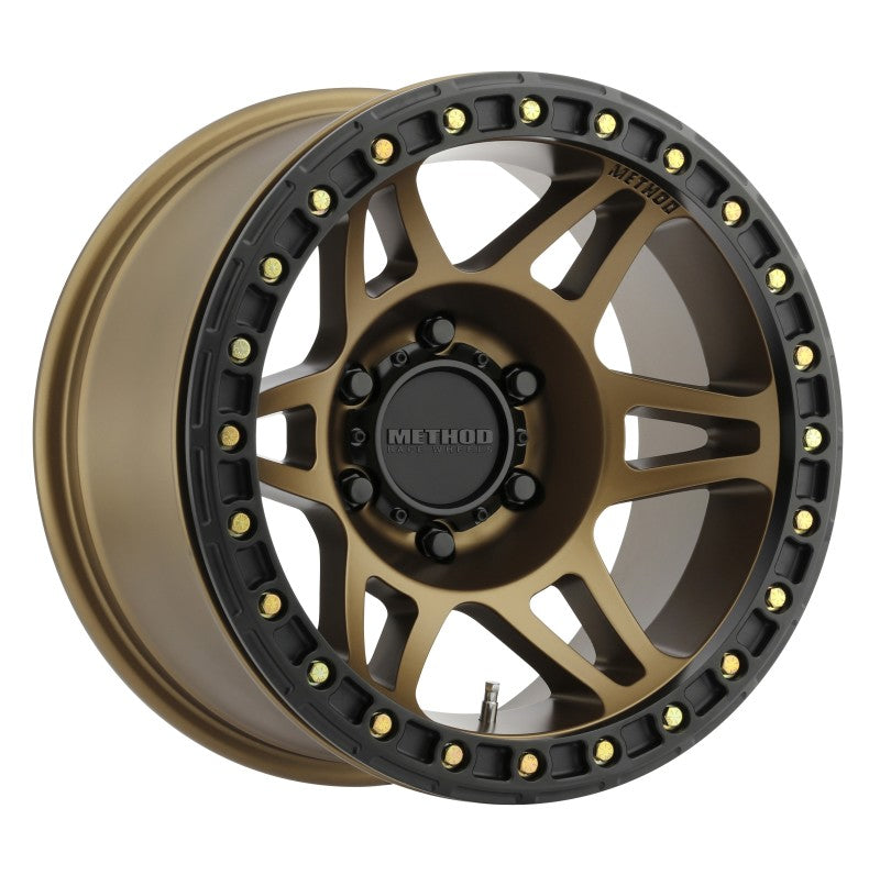 Method MR106 Beadlock 17x9 -44mm Offset 6x5.5 108mm CB Method Bronze w/BH-H24125 Wheel Method MR106 Beadlock 17x9 -44mm Offset 6x5.5 108mm CB Method Bronze w/BH-H24125 Wheel
