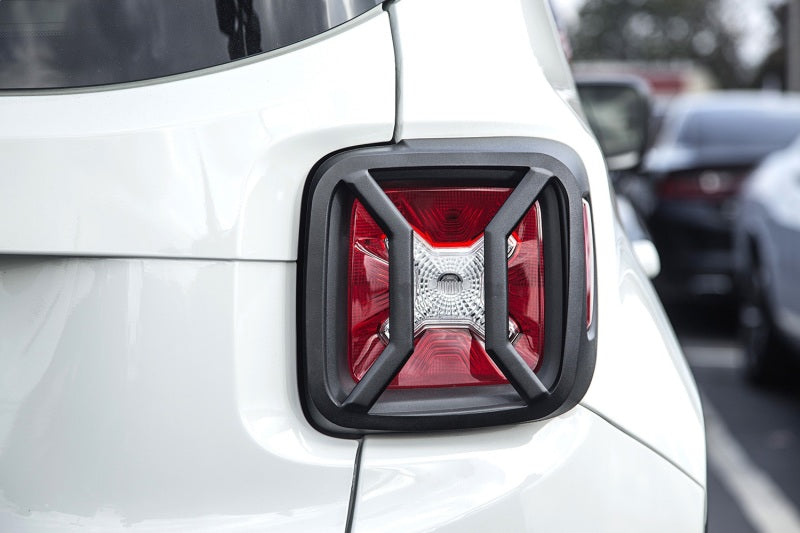 Rugged Ridge 15-18 Jeep Renegade BU Black Tail Light Euro Guards Rugged Ridge 15-18 Jeep Renegade BU Black Tail Light Euro Guards