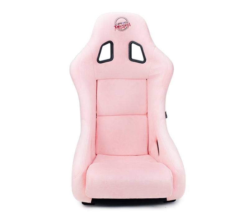 NRG FRP Bucket Seat Prisma Edition w/ Pearlized Back and Pink Alcantara (Medium) NRG FRP Bucket Seat Prisma Edition w/ Pearlized Back and Pink Alcantara (Medium)