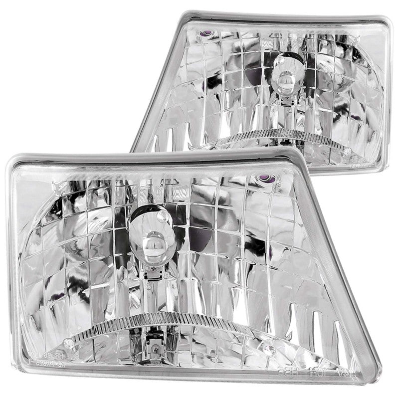 ANZO 1998-2000 Ford Ranger Crystal Headlights Chrome ANZO 1998-2000 Ford Ranger Crystal Headlights Chrome