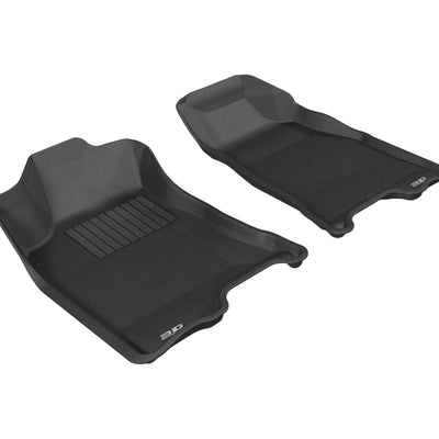 3D MAXpider 2004-2012 Chevrolet/GMC Colorado/Canyon Crew Cab Kagu 1st Row Floormat - Black