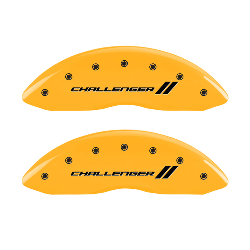 MGP 4 Caliper Covers Engraved F & R Stripes/Challenger Yellow Finish Black Char 2006 Dodge Charger MGP 4 Caliper Covers Engraved F & R Stripes/Challenger Yellow Finish Black Char 2006 Dodge Charger