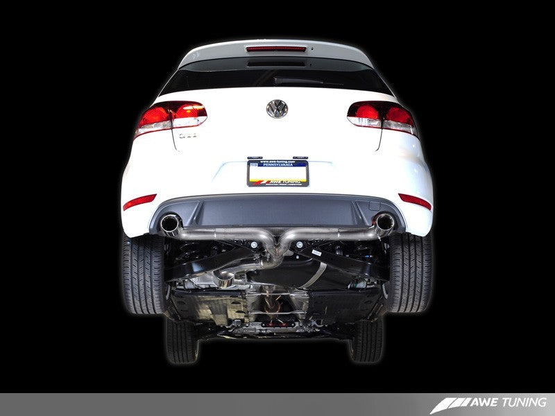 AWE Tuning Mk6 GTI Performance Catback - Chrome Silver Round Tips AWE Tuning Mk6 GTI Performance Catback - Chrome Silver Round Tips