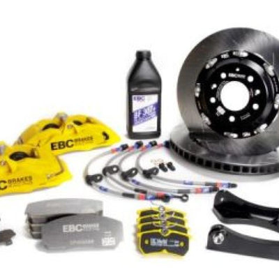 EBC Racing 03-12 Mazda RX-8 Yellow Apollo-4 Calipers 330mm Rotors Front Big Brake Kit