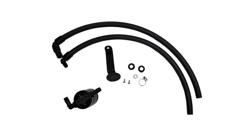 J&L 22-25 Toyota Tundra, 23-25 Sequoia 3.5L Turbo Oil Separator 3.0 Driver Side - Black Anodized J&L 22-25 Toyota Tundra, 23-25 Sequoia 3.5L Turbo Oil Separator 3.0 Driver Side - Black Anodized