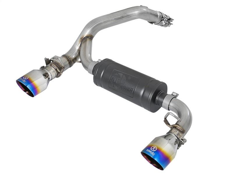 aFe Takeda 3in 304 SS Axle-Back Exhaust System w/ Blue Flame Tip 16-18 Ford Focus RS 2.3L (t) aFe Takeda 3in 304 SS Axle-Back Exhaust System w/ Blue Flame Tip 16-18 Ford Focus RS 2.3L (t)