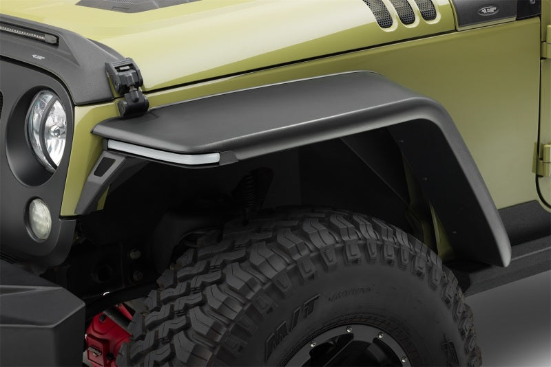 Rugged Ridge 07-18 Jeep Wrangler JK 2-Door+4-Door Unlimited Max Terrain Fender Flare Front+Rear Set Rugged Ridge 07-18 Jeep Wrangler JK 2-Door+4-Door Unlimited Max Terrain Fender Flare Front+Rear Set