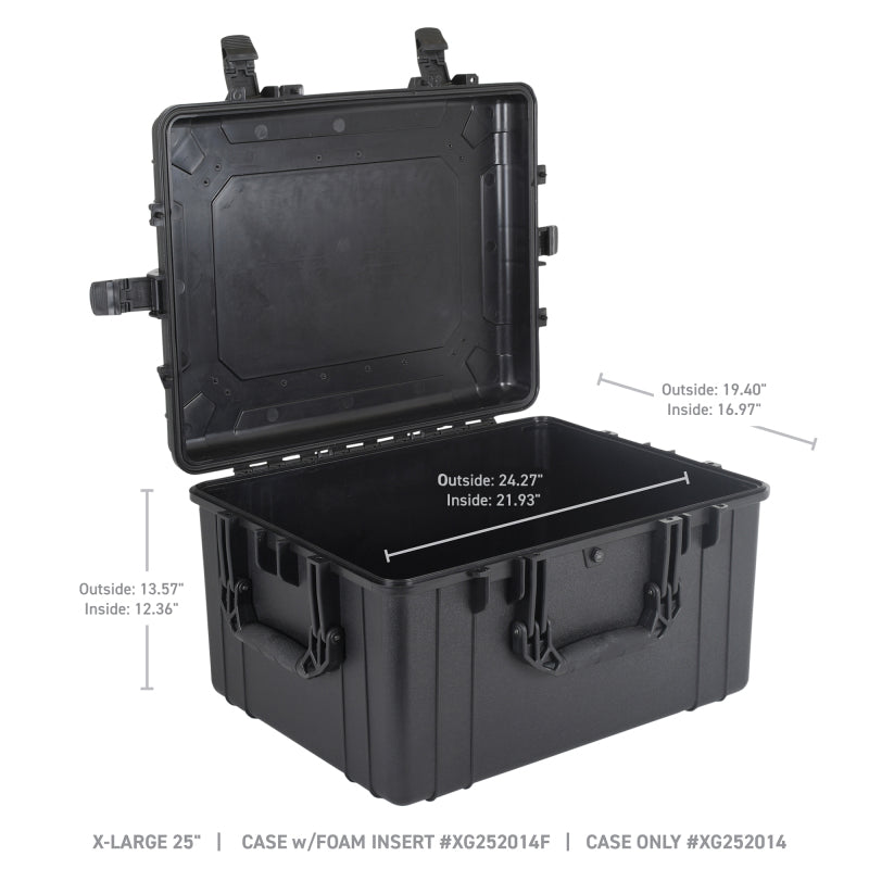 Go Rhino XVenture Gear Hard Case - Extra LG 25in. / Lockable / IP67 / Automatic Air Valve - Tex. Blk Go Rhino XVenture Gear Hard Case - Extra LG 25in. / Lockable / IP67 / Automatic Air Valve - Tex. Blk