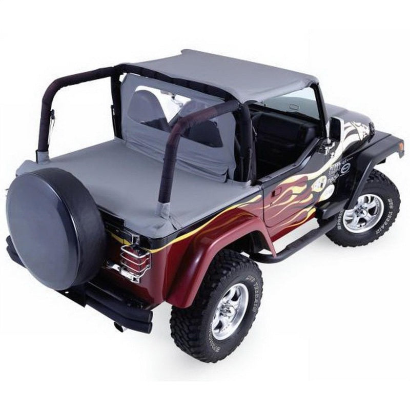 Rampage 1992-1995 Jeep Wrangler(YJ) Cab Soft Top And Tonneau Cover - Black Denim Rampage 1992-1995 Jeep Wrangler(YJ) Cab Soft Top And Tonneau Cover - Black Denim