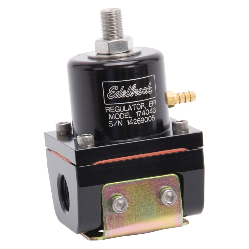 Edelbrock Fuel Pressure Regulator EFI 180 GPH 35-90 PSI -6 In/Out -6 Return Black Edelbrock Fuel Pressure Regulator EFI 180 GPH 35-90 PSI -6 In/Out -6 Return Black
