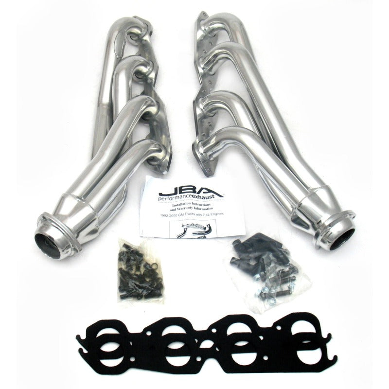 JBA 92-95 GM Truck 7.4L Vortec 1-3/4in Primary Silver Ctd Cat4Ward Header JBA 92-95 GM Truck 7.4L Vortec 1-3/4in Primary Silver Ctd Cat4Ward Header