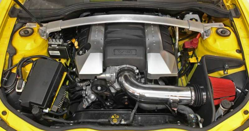 Spectre 10-12 Chevy Camaro V8-6.2L F/I Air Intake Kit - Clear Anodized w/Red Filter Spectre 10-12 Chevy Camaro V8-6.2L F/I Air Intake Kit - Clear Anodized w/Red Filter