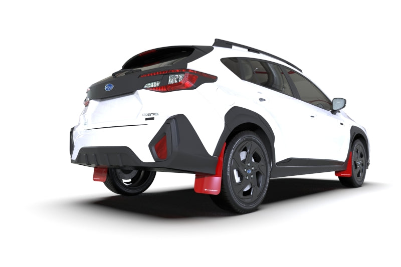 Rally Armor 2024 Subaru Crosstrek Red UR Mud Flap White Logo Rally Armor 2024 Subaru Crosstrek Red UR Mud Flap White Logo