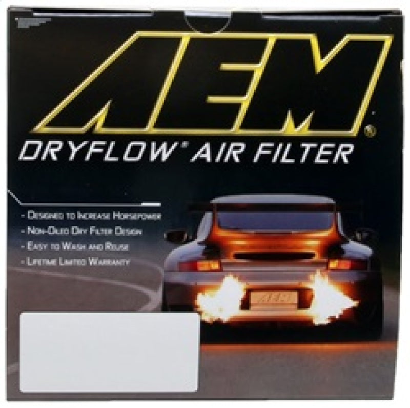 AEM DryFlow Air Filter - Round 2.75in ID x 6.25in OD x 8.25in H fits 2007-2014 Ford/Volvo AEM DryFlow Air Filter - Round 2.75in ID x 6.25in OD x 8.25in H fits 2007-2014 Ford/Volvo