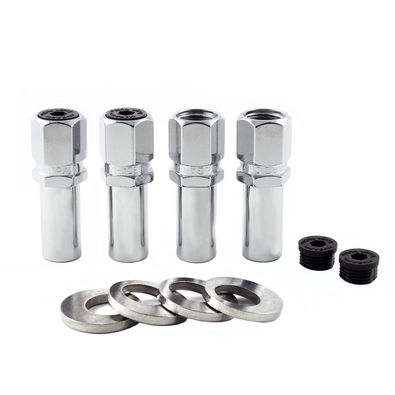 McGard Hex Lug Nut (Drag Racing X-Long Shank) 1/2-20 / 13/16 Hex / 2.475in. Length (4-Pack) - Chrome McGard Hex Lug Nut (Drag Racing X-Long Shank) 1/2-20 / 13/16 Hex / 2.475in. Length (4-Pack) - Chrome