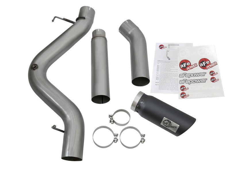 aFe LARGE Bore HD 5in Exhausts DPF-Back SS w/ Black Tips 16-17 GM Diesel Truck V8-6.6L (td) LML/L5P aFe LARGE Bore HD 5in Exhausts DPF-Back SS w/ Black Tips 16-17 GM Diesel Truck V8-6.6L (td) LML/L5P