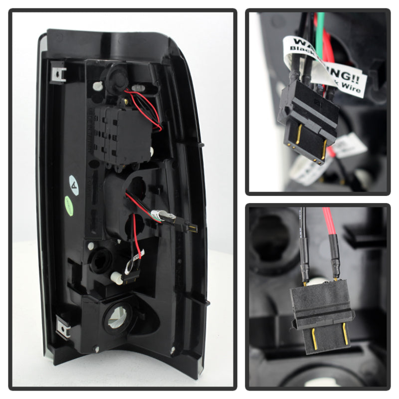 Spyder Chevy Silverado 1500 03-06 (Not Fit Stepside)LED Tail Lights Blk Smke ALT-YD-CS03-LED-BSM Spyder Chevy Silverado 1500 03-06 (Not Fit Stepside)LED Tail Lights Blk Smke ALT-YD-CS03-LED-BSM