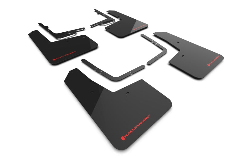 Rally Armor 21-25 Ford F-150 Raptor Gen 3 Black UR Mud Flap w/Red Logo Rally Armor 21-25 Ford F-150 Raptor Gen 3 Black UR Mud Flap w/Red Logo