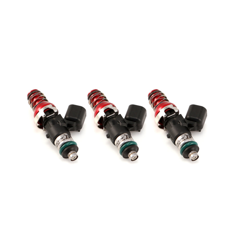 Injector Dynamics 1340cc Injectors - 48mm Length - 11mm Gold Top - 14mm Lower O-Ring (Set of 3) Injector Dynamics 1340cc Injectors - 48mm Length - 11mm Gold Top - 14mm Lower O-Ring (Set of 3)