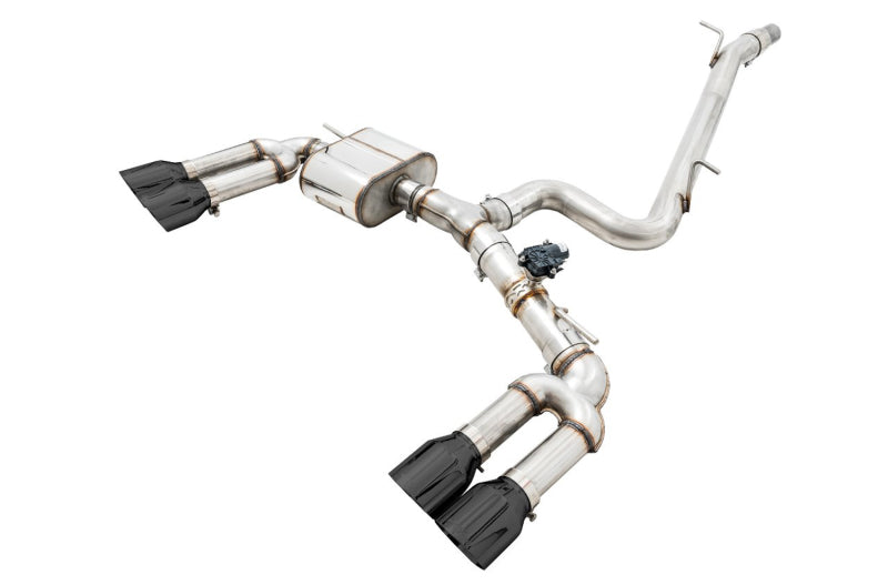 AWE Tuning Audi 8V S3 SwitchPath Exhaust w/Diamond Black Tips 102mm AWE Tuning Audi 8V S3 SwitchPath Exhaust w/Diamond Black Tips 102mm