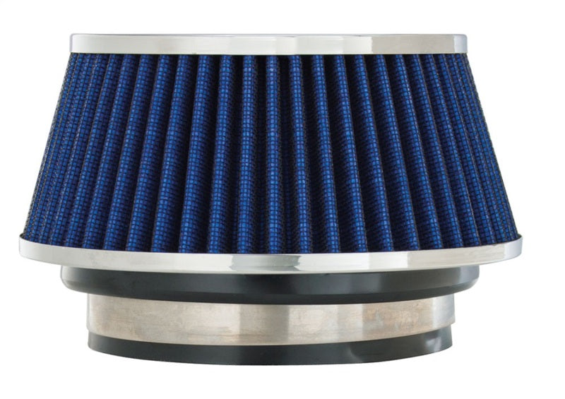 Spectre Adjustable Conical Air Filter 2-1/2in. Tall (Fits 3in. / 3-1/2in. / 4in. Tubes) - Blue Spectre Adjustable Conical Air Filter 2-1/2in. Tall (Fits 3in. / 3-1/2in. / 4in. Tubes) - Blue