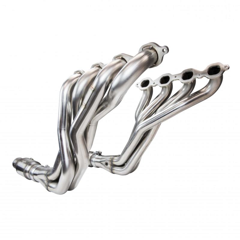 Kooks 2016+ Chevrolet Camaro SS 1 7/8in x 3in SS Longtube Headers w/ Green Catted Connection Pipes Kooks 2016+ Chevrolet Camaro SS 1 7/8in x 3in SS Longtube Headers w/ Green Catted Connection Pipes
