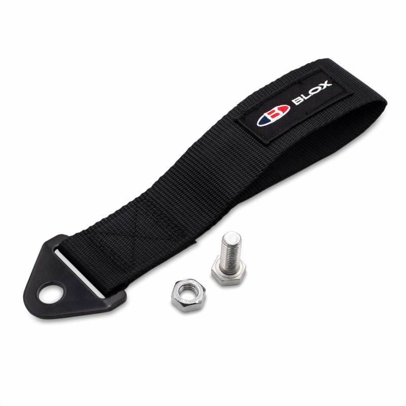 BLOX Racing Universal Tow Strap With BLOX Logo - Black BLOX Racing Universal Tow Strap With BLOX Logo - Black