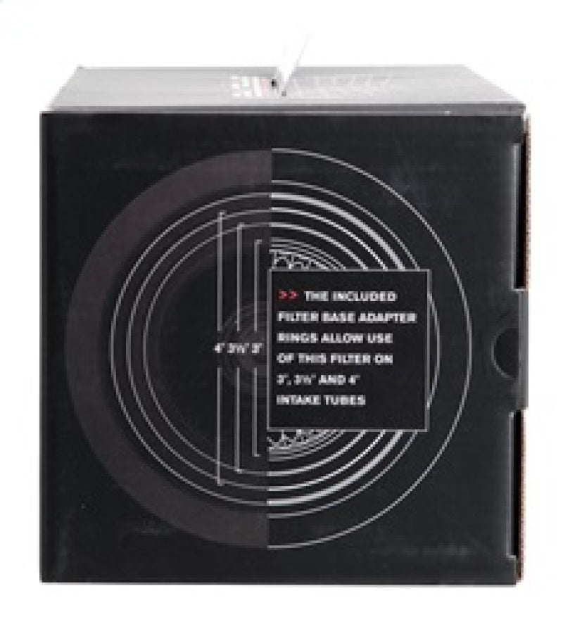 Spectre Adjustable Conical Air Filter 9-1/2in. Tall (Fits 3in. / 3-1/2in. / 4in. Tubes) - Red Spectre Adjustable Conical Air Filter 9-1/2in. Tall (Fits 3in. / 3-1/2in. / 4in. Tubes) - Red