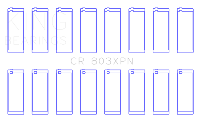 King 55-67 Ford 265/283/302/327 V8 (Size STD) Performance Rod Bearing Set King 55-67 Ford 265/283/302/327 V8 (Size STD) Performance Rod Bearing Set