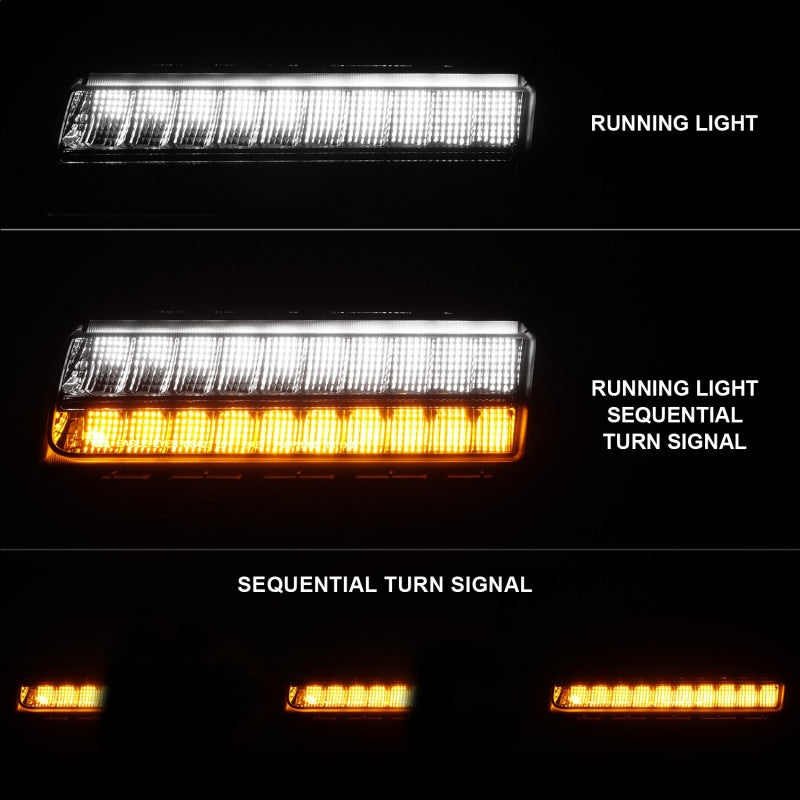 ANZO Wrangler 18-21/Gladiator 20+ LED Side Marker Lights Smoke w Sequential Signal ANZO Wrangler 18-21/Gladiator 20+ LED Side Marker Lights Smoke w Sequential Signal