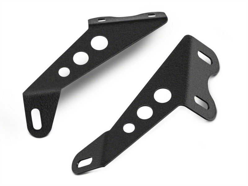 Raxiom 07-18 Jeep Wrangler JK 24-In Light Bar Hood Mounting Brackets Raxiom 07-18 Jeep Wrangler JK 24-In Light Bar Hood Mounting Brackets