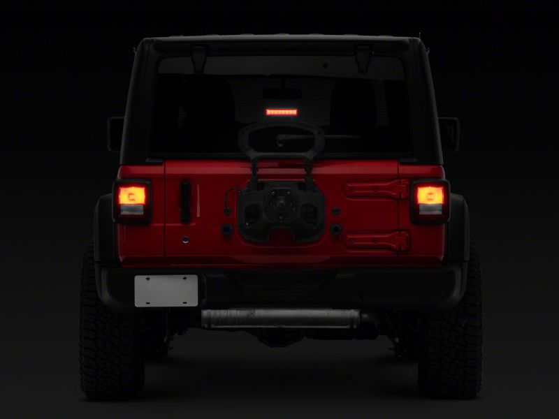 Raxiom18-23 Jeep Wrangler JL Axial Series Hyper Flash LED Third Brake Light- Smoked Raxiom18-23 Jeep Wrangler JL Axial Series Hyper Flash LED Third Brake Light- Smoked