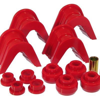 Prothane 66-79 Ford Trucks 14-Piece Bushing Set - 4deg Offset - Red