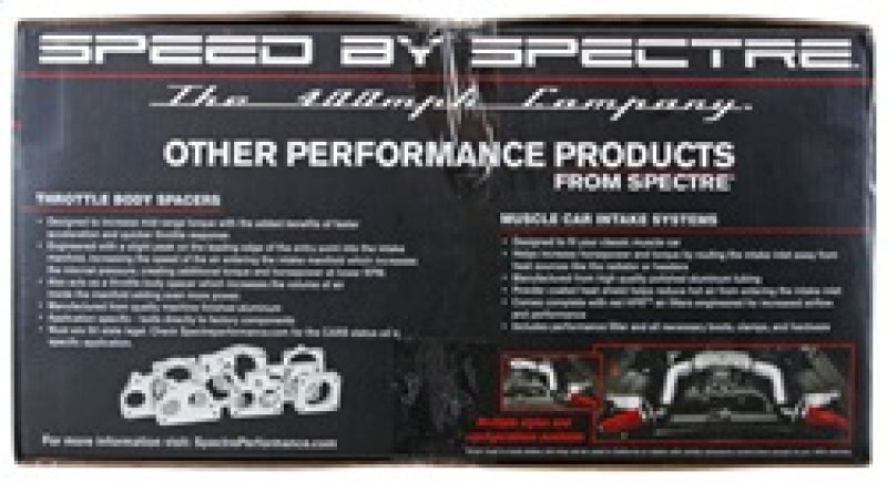 Spectre 10-12 Chevy Camaro V8-6.2L F/I Air Intake Kit - Clear Anodized w/Red Filter Spectre 10-12 Chevy Camaro V8-6.2L F/I Air Intake Kit - Clear Anodized w/Red Filter