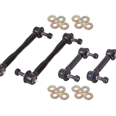 BMR 15-17 S550 Mustang Front and Rear Sway Bar End Link Kit - Black