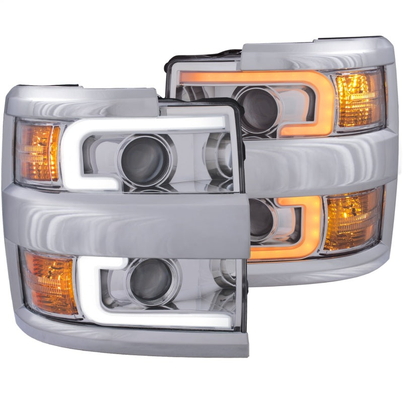 ANZO Projector Headlights 15-17 Chevrolet Silverado 2500HD / 3500HD Chrome w/ Chrome Rim ANZO Projector Headlights 15-17 Chevrolet Silverado 2500HD / 3500HD Chrome w/ Chrome Rim