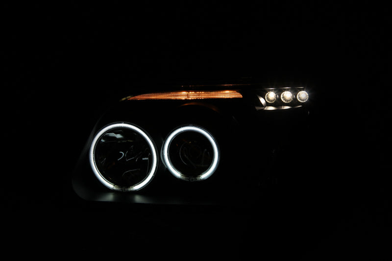 ANZO 1995-2001 Ford Explorer Projector Headlights w/ Halo Black 1 pc ANZO 1995-2001 Ford Explorer Projector Headlights w/ Halo Black 1 pc