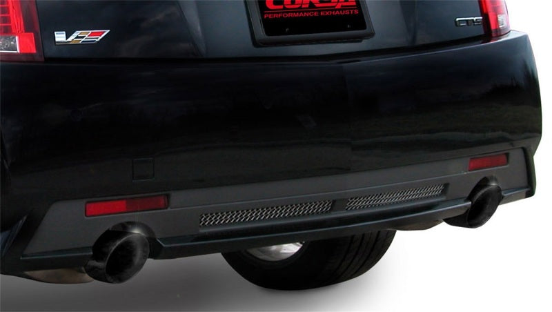 Corsa 2009-2014 Cadillac CTS Sedan V 6.2L V8 Black Touring Axle-Back Exhaust Corsa 2009-2014 Cadillac CTS Sedan V 6.2L V8 Black Touring Axle-Back Exhaust