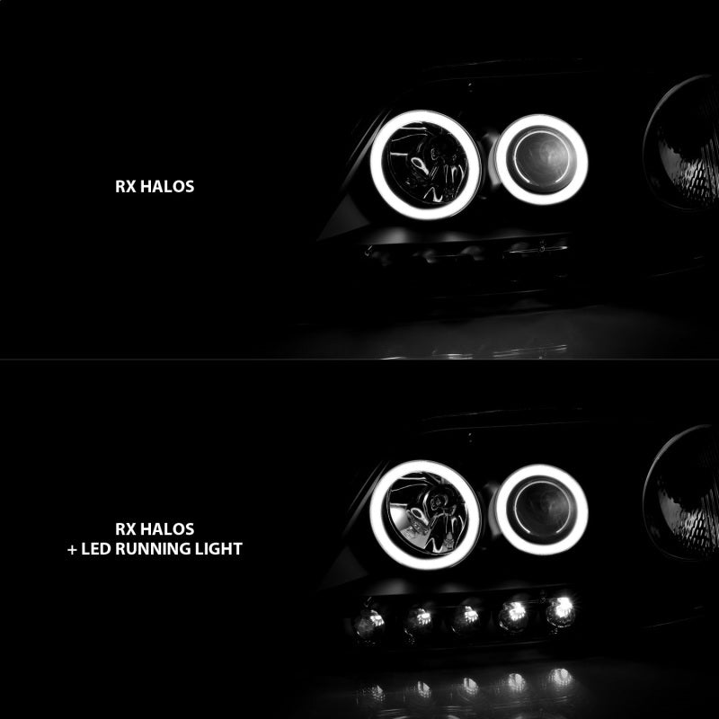 ANZO 1997-2003 Ford F-150 Projector Headlights w/ Halo Black (CCFL) ANZO 1997-2003 Ford F-150 Projector Headlights w/ Halo Black (CCFL)