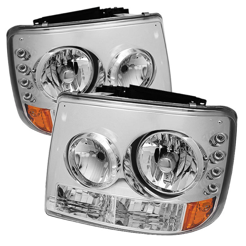 Spyder Chevy Silverado 1500 99-02 ( Not Fit HD Model)LED Crystal Headlights Chr HD-YD-CS99-1PC-AM-C Spyder Chevy Silverado 1500 99-02 ( Not Fit HD Model)LED Crystal Headlights Chr HD-YD-CS99-1PC-AM-C
