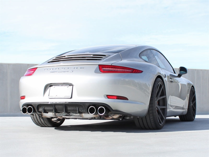 aFe Power Elite SS-304 Carbon Tip Dual Cat Back Exhaust 13-14 Porsche 911 C2S (991) H6-3.8L aFe Power Elite SS-304 Carbon Tip Dual Cat Back Exhaust 13-14 Porsche 911 C2S (991) H6-3.8L