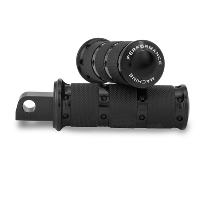 Performance Machine Footpegs XLS - Black Ano