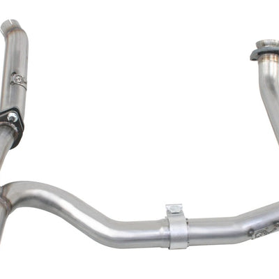 aFe Power Twisted Steel Loop Delete D/P & Y-Pipe SS 2in/2.5in 12-14 Jeep Wrangler (JK) V6 3.6L