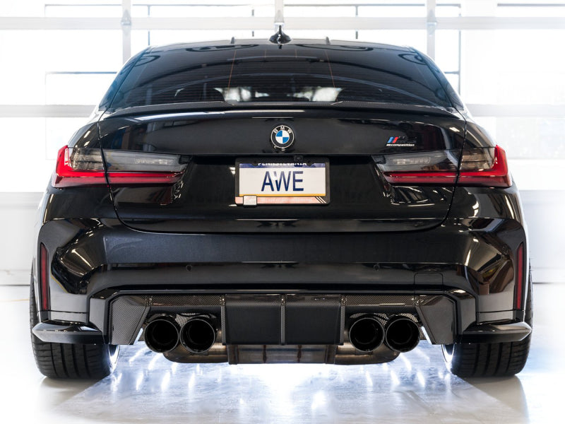 AWE SwitchPath Catback Exhaust for BMW G8X M3/M4 - Diamond Black Tips AWE SwitchPath Catback Exhaust for BMW G8X M3/M4 - Diamond Black Tips