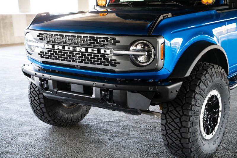 DV8 Offroad 21-22 Ford Bronco Factory Front Bumper License Relocation Bracket - Side DV8 Offroad 21-22 Ford Bronco Factory Front Bumper License Relocation Bracket - Side