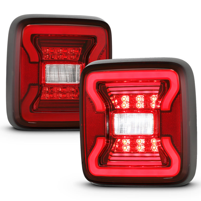 ANZO 18-19 Jeep Wrangler JL LED Taillights Black ANZO 18-19 Jeep Wrangler JL LED Taillights Black