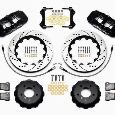 Wilwood AERO6 Front Hat Kit 14.00 Drilled 2007-2011 BMW E90 Series w/Lines
