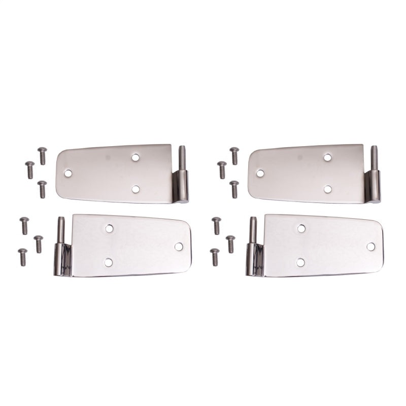 Rugged Ridge 76-93 Jeep CJ / Jeep Wrangler Stainless Door Hinge Kit Rugged Ridge 76-93 Jeep CJ / Jeep Wrangler Stainless Door Hinge Kit