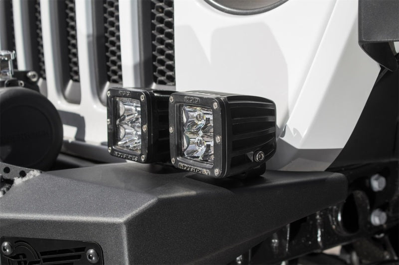 Addictive Desert Designs 2018 Jeep Wrangler JL Rock Fighter Front Bumper w/ Low Profile Top Hoop Addictive Desert Designs 2018 Jeep Wrangler JL Rock Fighter Front Bumper w/ Low Profile Top Hoop