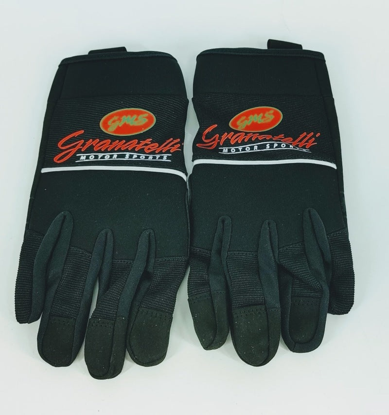 Granatelli Large Mechanics Work Gloves - Black w/Touch Screen Finger Tips & Granatelli Logo Granatelli Large Mechanics Work Gloves - Black w/Touch Screen Finger Tips & Granatelli Logo